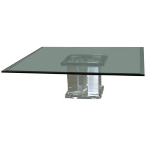 Italian coffee table furniture with tempered glass