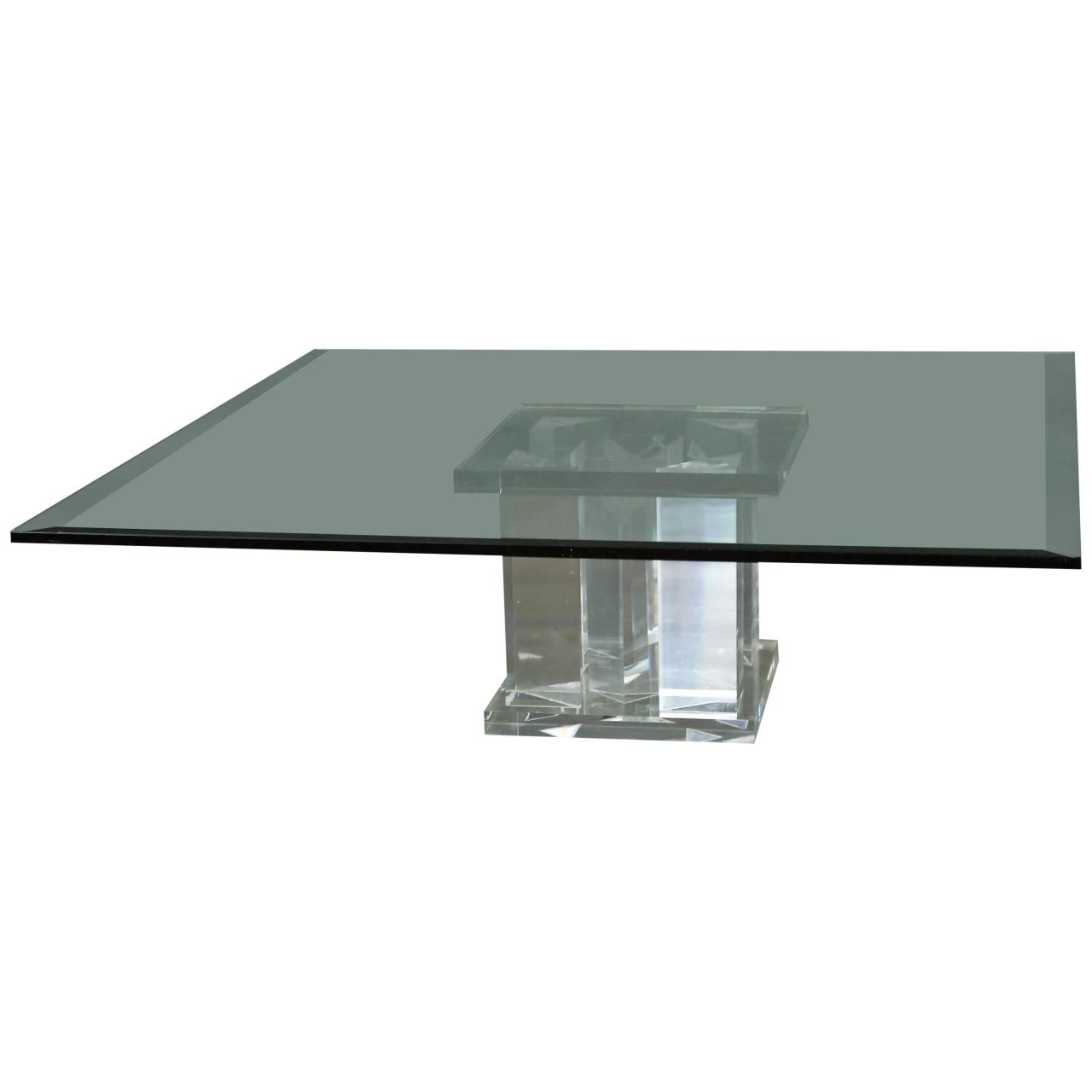 Italian coffee table furniture with tempered glass