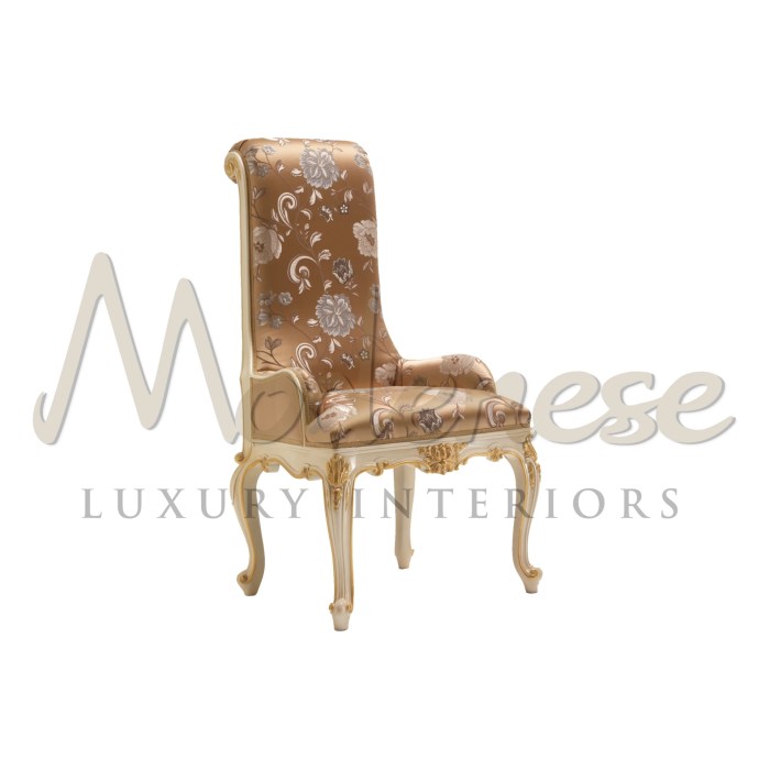 Solid maple chair furniture with carved armrest