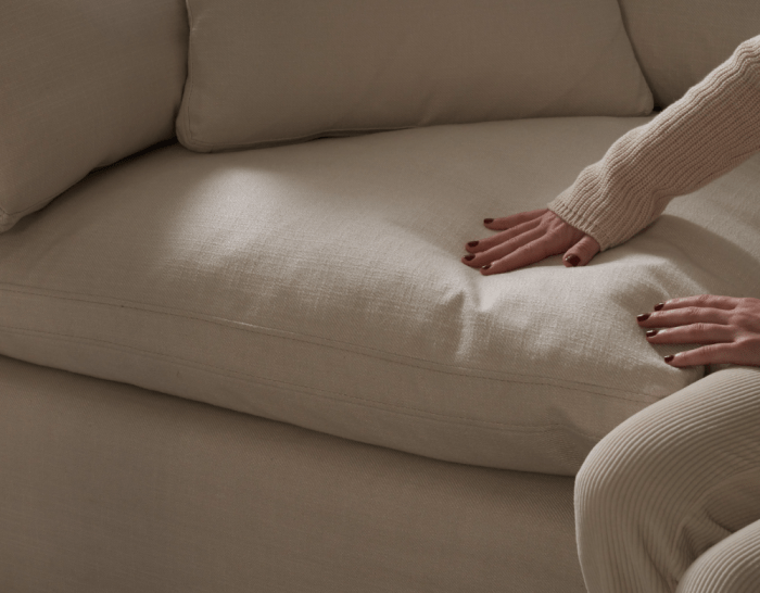 Bespoke armchair furniture with feather cushions