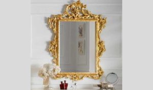 Premium dressing mirror furniture with gold leaf