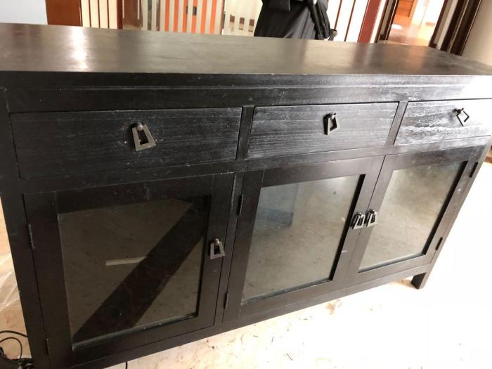 Vintage console cabinet furniture with drawers